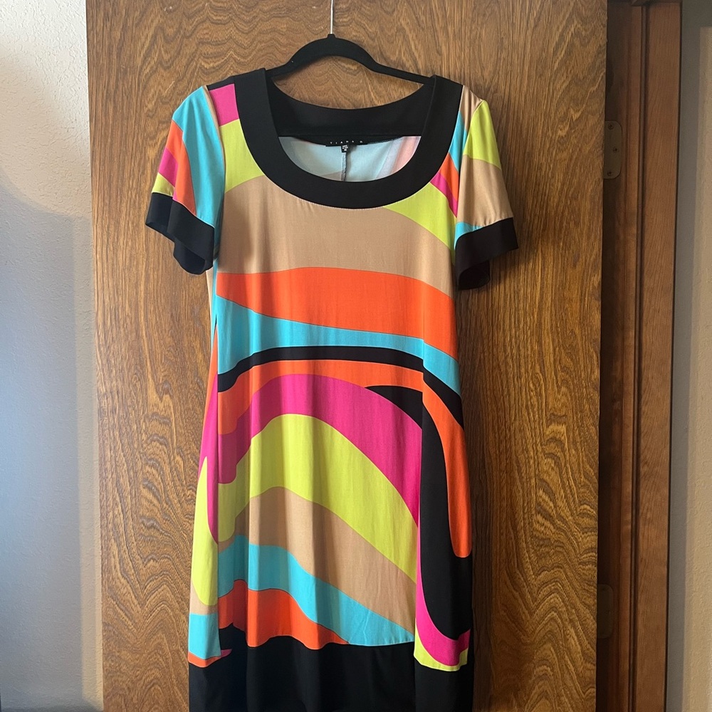 Tiana B. Multicolor Abstract Dress